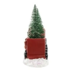 Northlight LED Lighted Frosted Trees In Train Christmas Decoration - 12" - Red And Gold -Holiday Decoration Store GUEST 2b2190a7 451d 402f 9dfa a47f26218f78