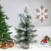 Northlight 1.5 FT Flocked Pine Medium Artificial Christmas Tree In Burlap Base - Unlit