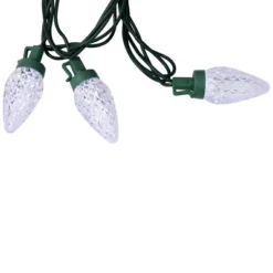 Northlight 100ct Pure White Faceted LED C9 Christmas Lights - 67ft Green Wire -Holiday Decoration Store GUEST 2bb62e81 0f7c 491d 9588 2746c83d3298