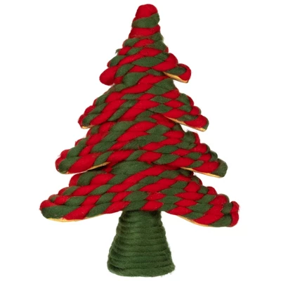 Northlight Twisted Yarn Plush Christmas Tree Decoration - 15.25" 1 Northlight Twisted Yarn Plush Christmas Tree Decoration - 15.25"