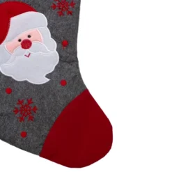 Northlight 19" Gray And Red Embroidered Santa Claus Christmas Stocking 5 Northlight 19" Gray And Red Embroidered Santa Claus Christmas Stocking -Holiday Decoration Store GUEST 2c2a0bb9 c1bf 4cec 8d30 2064f9f5f57d