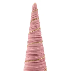 Northlight Twisted Cone Tree With Shiny Garland Christmas Decoration - 15.25" - Pink -Holiday Decoration Store GUEST 2d585c3a ac19 4e89 8e06 2a940d2d7467