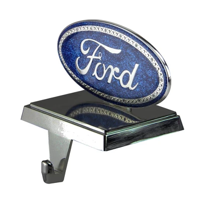 Northlight Officially Licenced Ford Logo Christmas Stocking Holder - Blue/Silver 1 Northlight Officially Licenced Ford Logo Christmas Stocking Holder - Blue/Silver