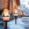Northlight Lighted Santa Claus Christmas Pathway Markers - 16" - Set Of 4