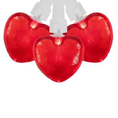 Northlight 20-Count Red LED Mini Hearts Valentine's Day Lights - 4.75ft, White Wire 3 Northlight 20-Count Red LED Mini Hearts Valentine's Day Lights - 4.75ft, White Wire - Image 3
