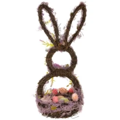 Northlight Floral Grapevine Bunny Shaped Easter Basket Decoration - 21" -Holiday Decoration Store GUEST 33ca6e95 9644 45c3 a06a 46f8f804eb3c