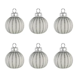 Northlight Glitter Striped Glass Christmas Ornament Place Card Holders - 2" - White - Set Of 6 7 Northlight Glitter Striped Glass Christmas Ornament Place Card Holders - 2" - White - Set Of 6 -Holiday Decoration Store GUEST 354e8a6a 2faf 4e76 aa82 2f5b28cee0a2