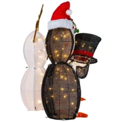 Northlight LED Lighted Penguins Building Snowman Outdoor Christmas Decoration - 35" - Set Of 3 -Holiday Decoration Store GUEST 36299c3d 2003 4197 a243 9f55cd15ffac