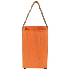 Northlight Large Orange Wood Jack O Lantern Halloween Candle Lantern - 8" -Holiday Decoration Store GUEST 37018b93 f617 4530 afea ccec1c024db1