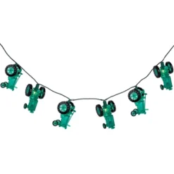 Northlight 10 Green Tractors Clear White String Light Set - 6' Green Wire -Holiday Decoration Store GUEST 3741ab86 c587 4d7b 93cb b0673e392540