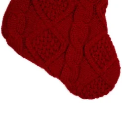 Northlight Cable Knit With Faux Fur Cuff Christmas Stocking - 20.5" - Red And White 6 Northlight Cable Knit With Faux Fur Cuff Christmas Stocking - 20.5" - Red And White -Holiday Decoration Store GUEST 387f07e1 e735 45d9 acd3 0ff964b497cd