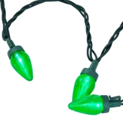 Northlight 25ct LED C7 Christmas Lights Green - 16' Green Wire -Holiday Decoration Store GUEST 395bc211 5f92 4317 a90e e9a237bfb47a
