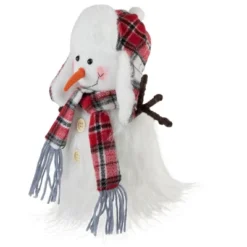 Northlight Snowman In Plaid Trapper Hat And Scarf Christmas Decoration - 10.25" -Holiday Decoration Store GUEST 39fda19b 714b 4ebf bce8 2c5ac3a72873