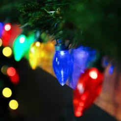 Northlight 25ct C9 LED String Lights Multi-Color - 16' Green Wire