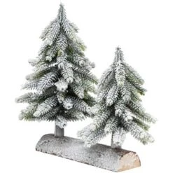 Northlight Frosted Pine Tree Duo Christmas Decoration - 12" - Unlit -Holiday Decoration Store GUEST 3b21e9aa 01a9 4088 b64e 50246bdea365