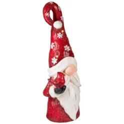 Northlight Gnome In Lighted Hat Holding Cardinal Christmas Decoration - 20" - LED Warm White Lights -Holiday Decoration Store GUEST 3b81e688 6062 4c21 98fc 0fbdff9e2120
