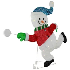 Northlight Lighted Snowman With Snowball Outdoor Christmas Decoration - 36.25" - Clear Lights -Holiday Decoration Store GUEST 3c28dbe8 0a25 4b05 8f5e 01c8c7a78540