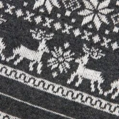 Northlight 19" Gray And White Reindeer And Snowflake Knit Christmas Stocking With Faux Fur Cuff -Holiday Decoration Store GUEST 3ebe69c7 0dc1 4d8b 9526 ad8ae4665f65