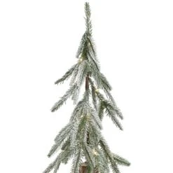 Northlight Pre-Lit Flocked Battery Operated Alpine Artificial Christmas Tree - 3' - Clear LED Lights -Holiday Decoration Store GUEST 3efb78dc f039 4367 8316 d9de68bdfae2