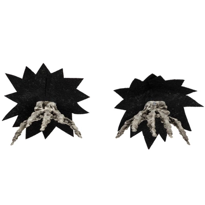 Northlight 7" Skeleton Hands Halloween Window Decoration 2 Northlight 7" Skeleton Hands Halloween Window Decoration - Image 2