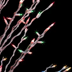 Northlight 4' Prelit Artificial Christmas Tree White Lighted Cascade Twig Outdoor Decoration - Multi-Color Lights -Holiday Decoration Store GUEST 40927dd2 f31a 4b7f 8fc8 19b5a59bf8e6