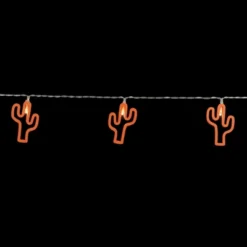 Northlight LED Cactus Patio Light Set - Orange - 4' Clear Wire - 10ct -Holiday Decoration Store GUEST 40a93dbf 93bb 4d30 9e43 3e2852b6e96f