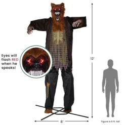 Northlight Huge Lighted And Animated Talking Werewolf Commercial Outdoor Halloween Decoration - 12' 19 Northlight Huge Lighted And Animated Talking Werewolf Commercial Outdoor Halloween Decoration - 12' -Holiday Decoration Store GUEST 42620423 4c79 42a4 a474 447af33ae614