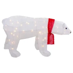 Northlight LED Lighted Tinsel Polar Bear Outdoor Christmas Decoration - 32" - Warm White Lights -Holiday Decoration Store GUEST 42aa6f39 feb5 4471 8e68 02a36e6ca035