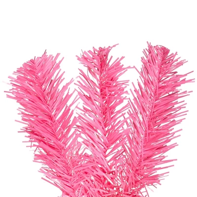 Northlight Pre-Lit Tinsel Artificial Christmas Tree - 3' - Pink - Clear Lights 3 Northlight Pre-Lit Tinsel Artificial Christmas Tree - 3' - Pink - Clear Lights - Image 3