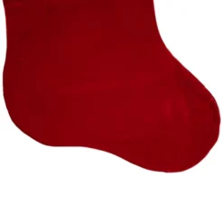 Northlight Velveteen Santa Claus Belt Buckle Commercial Christmas Stocking - 48" - Red And White -Holiday Decoration Store GUEST 448eab2a 9871 4d23 bdbc 0838802cab1c