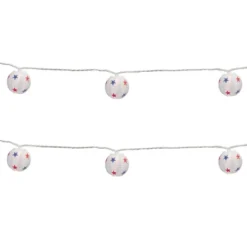 Northlight Patriotic Stars Paper Lantern Patio Light Set - 8.5' White Wire - 10ct -Holiday Decoration Store GUEST 44d33d31 ae48 4ad9 bf01 bebaf8709b5b