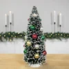 Northlight 12” Green Frosted Sisal Pine Artificial Tree Christmas Tabletop Decor