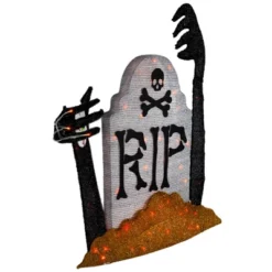 Northlight Lighted Tombstone Halloween Decoration - 31.5" - Black And Gray - Orange LED Lights -Holiday Decoration Store GUEST 4566d620 36ef 4e31 80a6 dc7e69bc0ad1