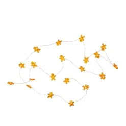 Northlight 20-Count LED Mini Gingerbread Men Christmas Fairy Lights, 6.5 Ft Silver Wire -Holiday Decoration Store GUEST 456de611 35c7 49d5 aad6 bc2103930227