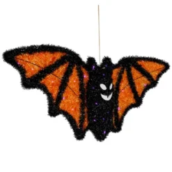 Northlight LED Lighted Bat Halloween Decoration - 25" - Black And Orange - Purple Lights -Holiday Decoration Store GUEST 45ab97f5 c9e5 42c3 a464 fc3e6f8a3525