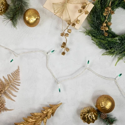 Northlight Mini Christmas Light Set - Teal - 24.5' White Wire - 50ct 1 Northlight Mini Christmas Light Set - Teal - 24.5' White Wire - 50ct