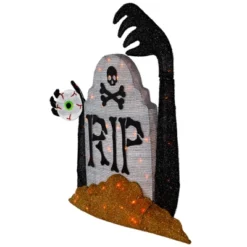 Northlight Lighted Tombstone Halloween Decoration - 31.5" - Black And Gray - Orange LED Lights -Holiday Decoration Store GUEST 46b3cccb 26f9 43a1 9b8c 54f992bb35e3