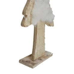 Northlight Snowy Wooden Tree Christmas Decoration - 14.5" - Beige And White -Holiday Decoration Store GUEST 46bcb865 6b91 40fc a82c 874df7d0a28a