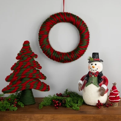 Northlight Twisted Yarn Plush Christmas Tree Decoration - 15.25" 2 Northlight Twisted Yarn Plush Christmas Tree Decoration - 15.25" - Image 2
