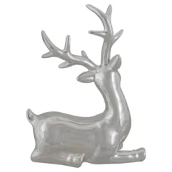 Northlight Shiny Ceramic Sitting Reindeer Christmas Decoration - 10" - Silver -Holiday Decoration Store GUEST 48887abe 484b 47bd 8095 c9e9e9c24a4f