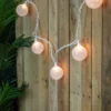 Northlight Golf Ball Patio Light Set - 6' White Wire - 10ct
