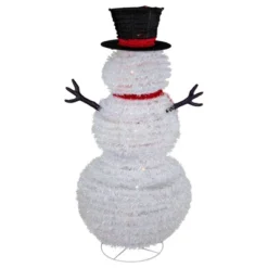 Northlight 4' Lighted Pop-Up Snowman Outdoor Christmas Decoration -Holiday Decoration Store GUEST 49064574 b670 46e5 a225 cfeea6ac9f8c