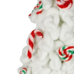 Northlight Plush Tree With Peppermint And Candy Canes Christmas Decoration - 16.5" -Holiday Decoration Store GUEST 49365f71 0656 4a9f bffd ae3cadedd105