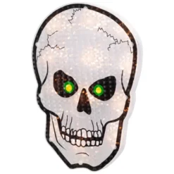 Northlight Lighted Holographic Halloween Skull Window Silhouette - 12" - Clear Lights -Holiday Decoration Store GUEST 494555b2 65c3 40dd 8b9c 04a4c6fc23fe