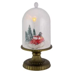 Northlight LED Lighted Snowing Musical Retro Truck Under Cloche Christmas Decoration - 13.5" -Holiday Decoration Store GUEST 4b67133b f954 4aa7 b0f5 7dfa8ea24344