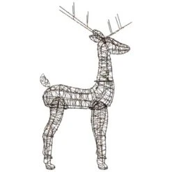 Northlight 45.5" LED Lighted Rattan Deer Outdoor Christmas Decoration -Holiday Decoration Store GUEST 4be21de6 44d7 4db2 b9e9 e2a2a79b757c