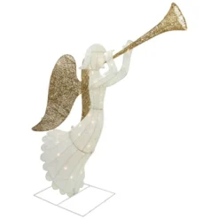 Northlight Lighted Glittered Trumpeting Angel Outdoor Christmas Decoration - 48" - Clear Lights -Holiday Decoration Store GUEST 4c94ea23 7bf4 4fd4 b357 833e167c61f0