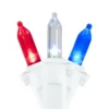 Northlight LED Americana Mini Christmas Light Set - 32.75' White Wire - 100ct