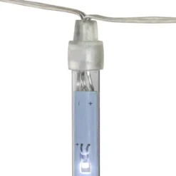 Northlight LED Dripping Icicle Christmas Tube Lights - White - 14.25' Clear Wire - 10ct -Holiday Decoration Store GUEST 4d1dd004 c8f6 4c22 b472 055c0312a8e6
