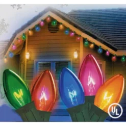 Northlight C7 Christmas String Lights - MultiColor - 24' Green Wire - 25ct